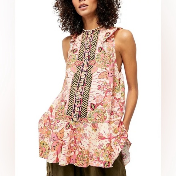 Free People Summer In Tulum Tunic Dress - Picture 4 of 10